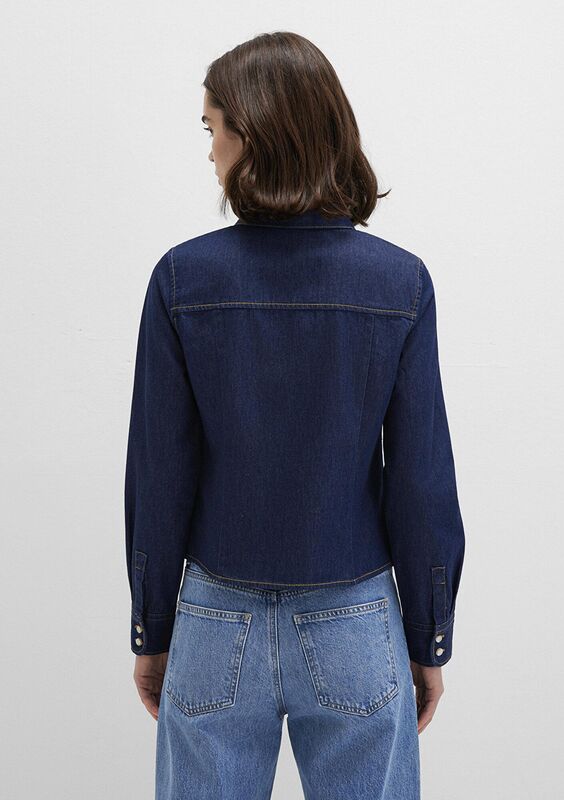 UZUN KOLLU GÖMLEK Kadın Mavi UK Gömlek - M1211178