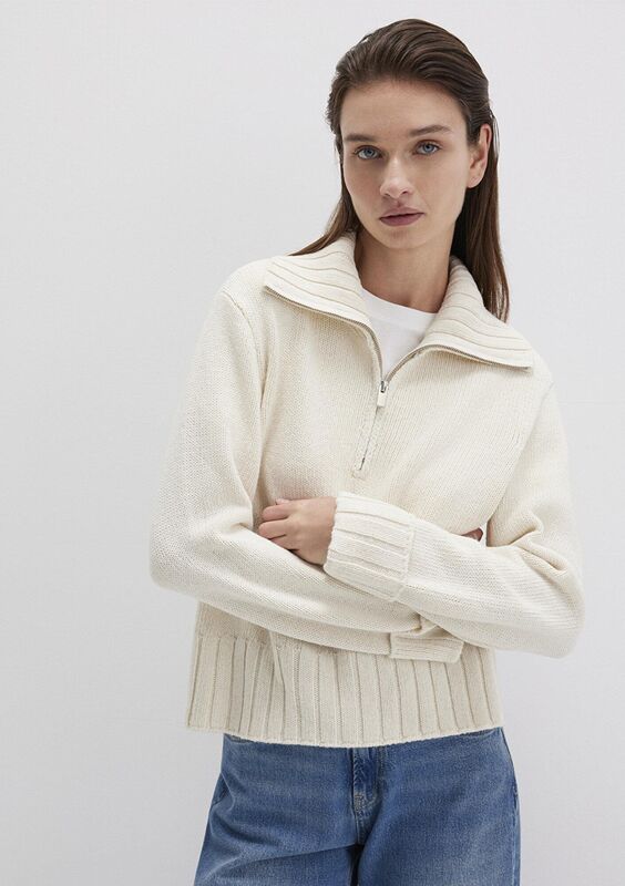 Mavi - UZUN KOLLU KAZAK Kadın Bej Kazak - M1710703