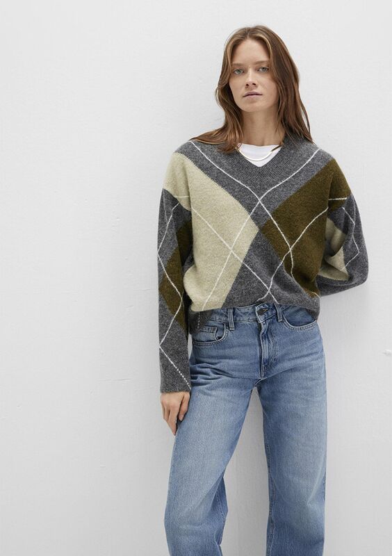 V YAKA KAZAK Kadın Siyah Kazak - M1710826