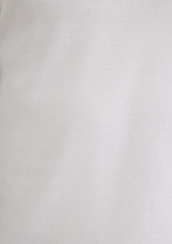 V YAKA TİŞÖRT Erkek Beyaz T-Shirt - M063748