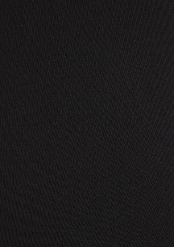 V YAKA TİŞÖRT Erkek Siyah Basic T-Shirt - M063748