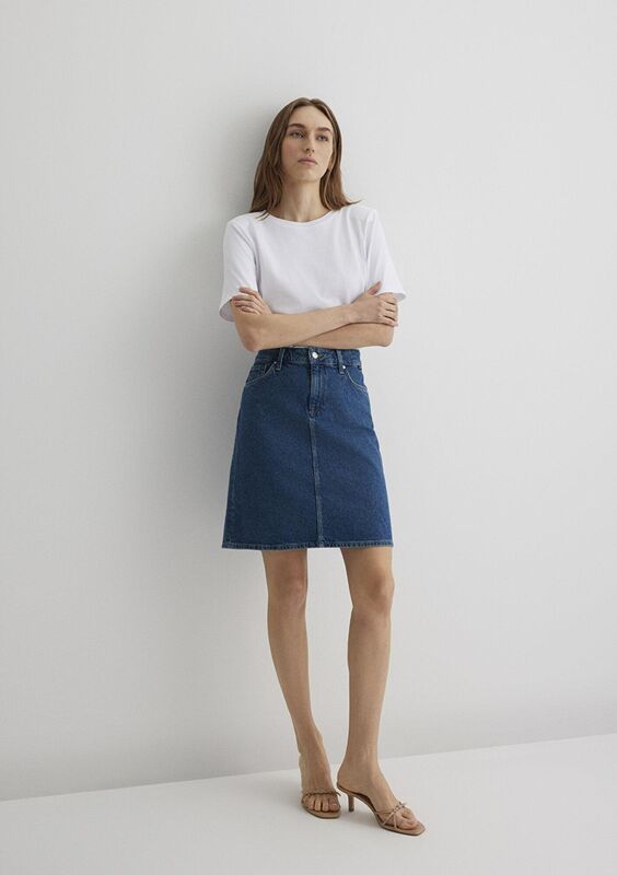 VALERIE Kadın Mavi Denim Etek - M13198