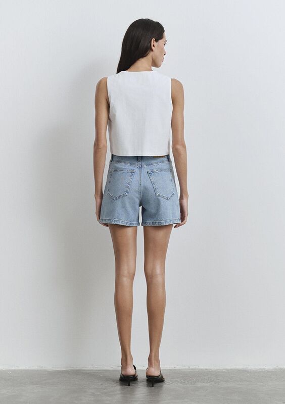 VERNA Kadın Mavi Denim Şort - M1410059