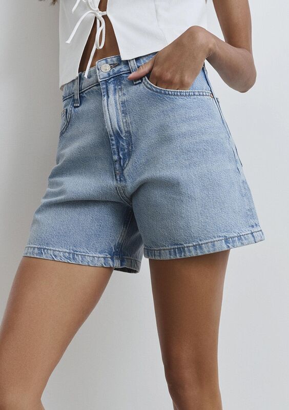 VERNA Kadın Mavi Denim Şort - M1410059