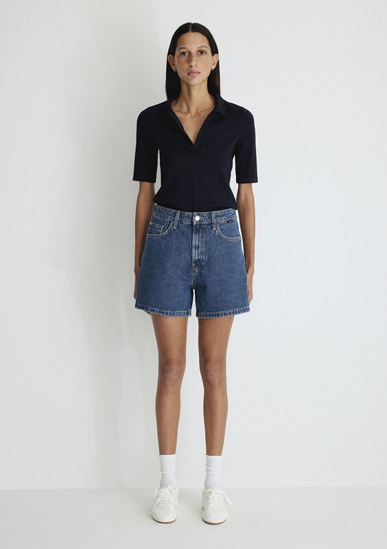 VERNA Kadın Mavi Denim Şort - M1410059