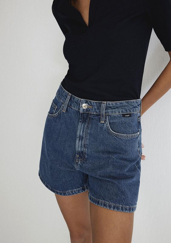 VERNA Kadın Mavi Denim Şort - M1410059