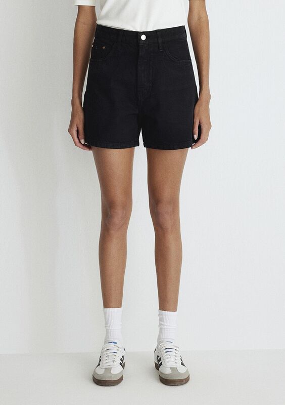 VERNA Kadın Siyah Denim Şort - M1410059