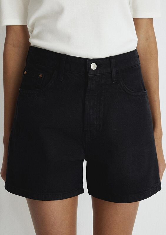 VERNA Kadın Siyah Denim Şort - M1410059
