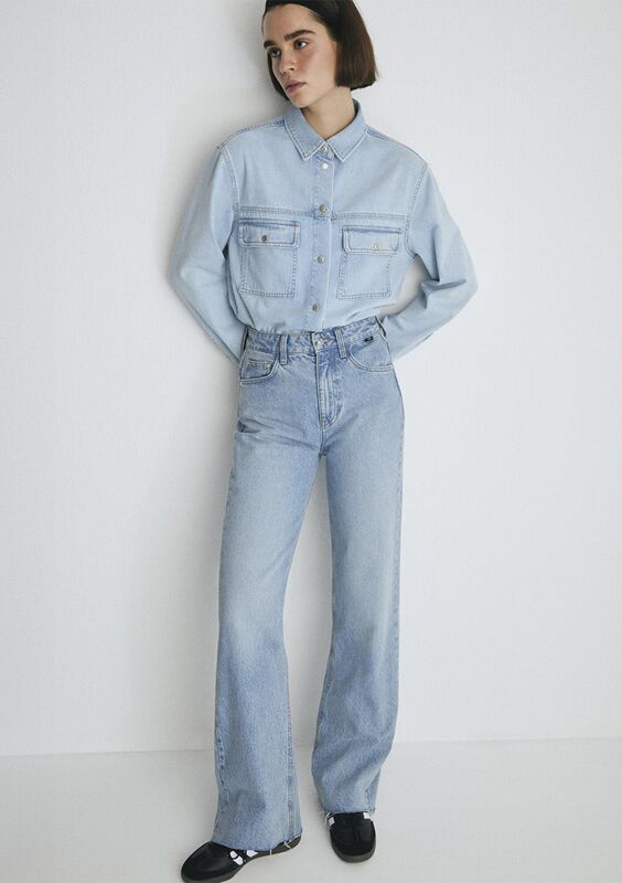 VICTORIA Kadın Lt Shaded Denim Denim Pantolon - M101072