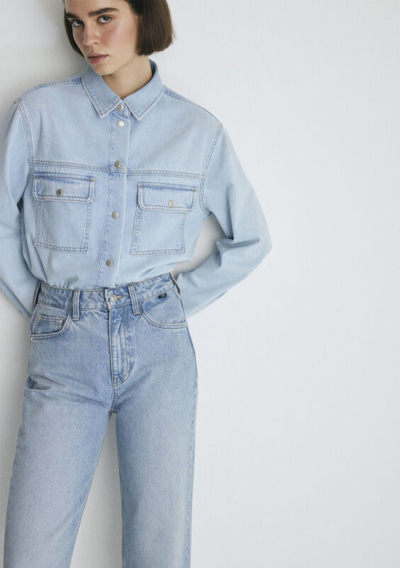 VICTORIA Kadın Lt Shaded Denim Denim Pantolon - M101072