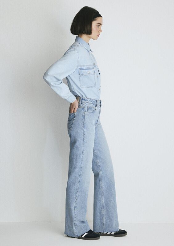 VICTORIA Kadın Lt Shaded Denim Denim Pantolon - M101072