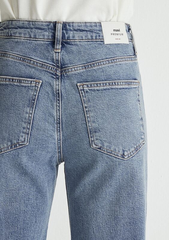 VICTORIA Kadın Mavi Denim Pantolon - M101072