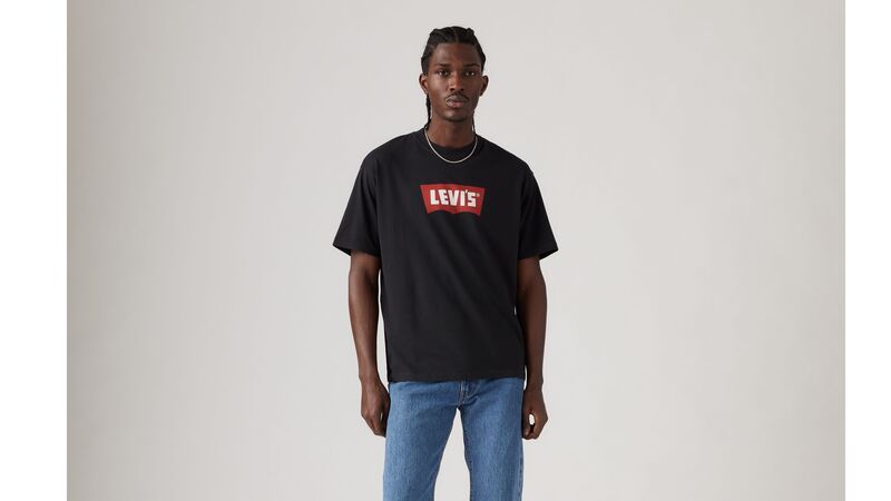 Levi's - VINTAGE BW GRAPHIC TEE TR VINTAGE CHILI Erkek Siyah T-Shirt - 005F9