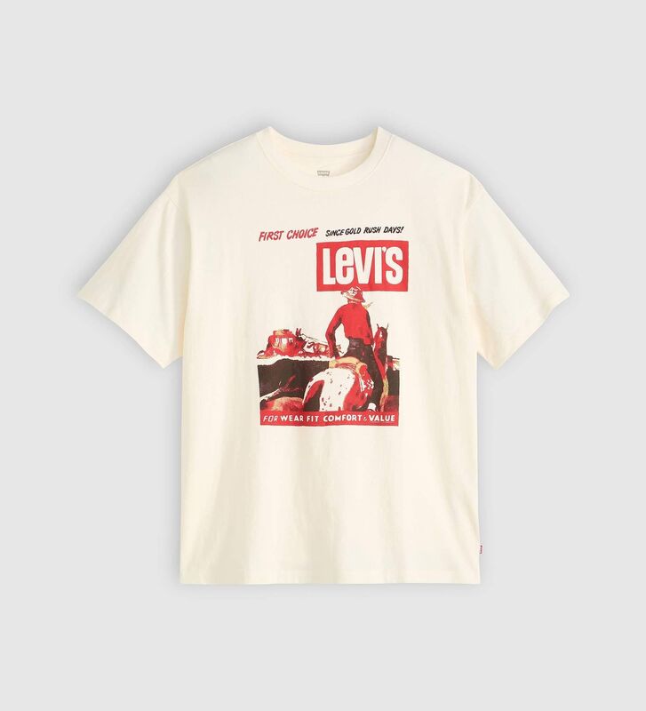 VINTAGE FIT GRAPHIC TEE FIRST CHOICE 1 E Erkek Beyaz T-Shirt - 87373