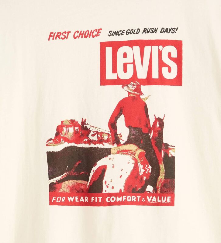 VINTAGE FIT GRAPHIC TEE FIRST CHOICE 1 E Erkek Beyaz T-Shirt - 87373