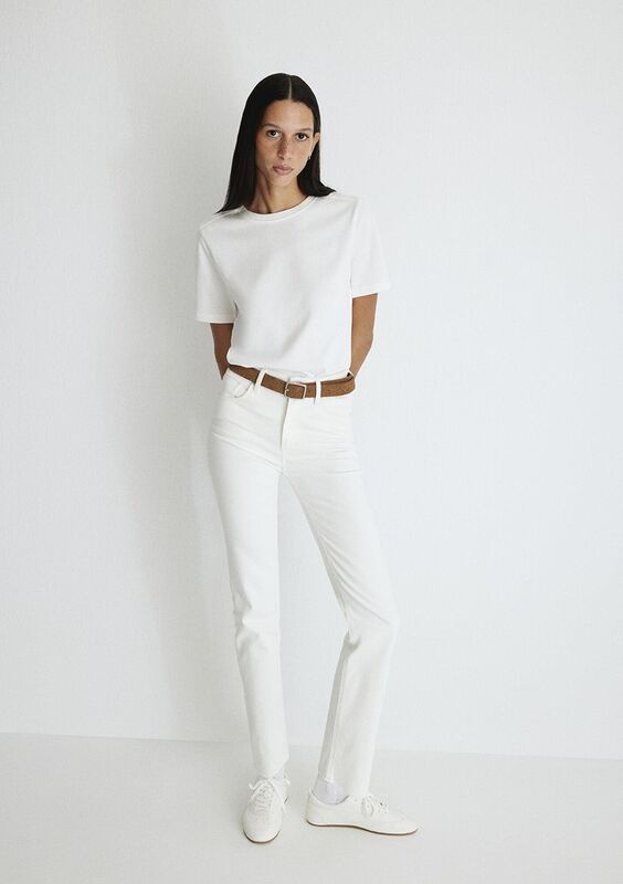 VIOLA Kadın Beyaz Denim Pantolon - M101048