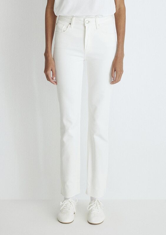 VIOLA Kadın Beyaz Denim Pantolon - M101048