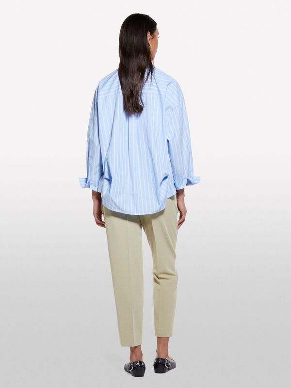 Sisley - Viskoz Karışımlı Beli Lastikli Pantolon Kadın Kum Rengi Pantolon - 325P4KVXL5CM7