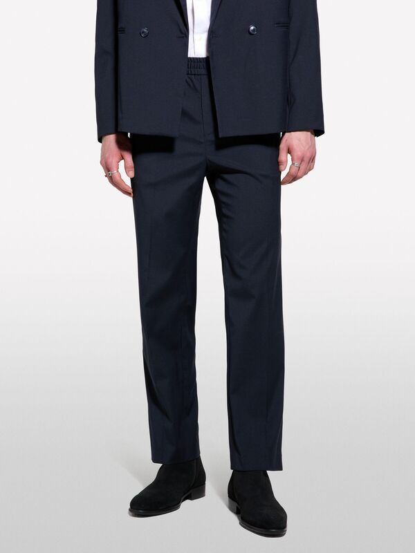 Viskoz Karışımlı Fermuar Detaylı Regular Fit Jogger Pantolon Erkek Bej Pantolon - 325P4TBJSF050