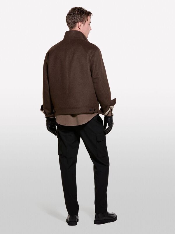 Viskoz Karışımlı Kargo Jogger Pantolon Erkek Siyah Mix Pantolon - 324A4NGUSF04O