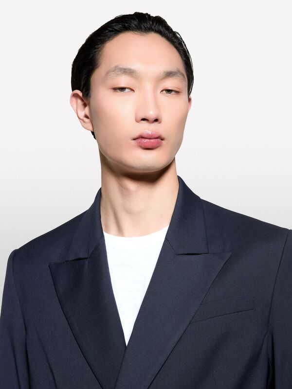 Sisley - Viskoz Karışımlı Kruvaze Regular Fit Blazer Ceket Erkek Bej Ceket - 325P2TBJSW028 Sisley - Viskoz Karışımlı Kruvaze Regular Fit Blazer Ceket Erkek Bej Ceket - 325P2TBJSW028