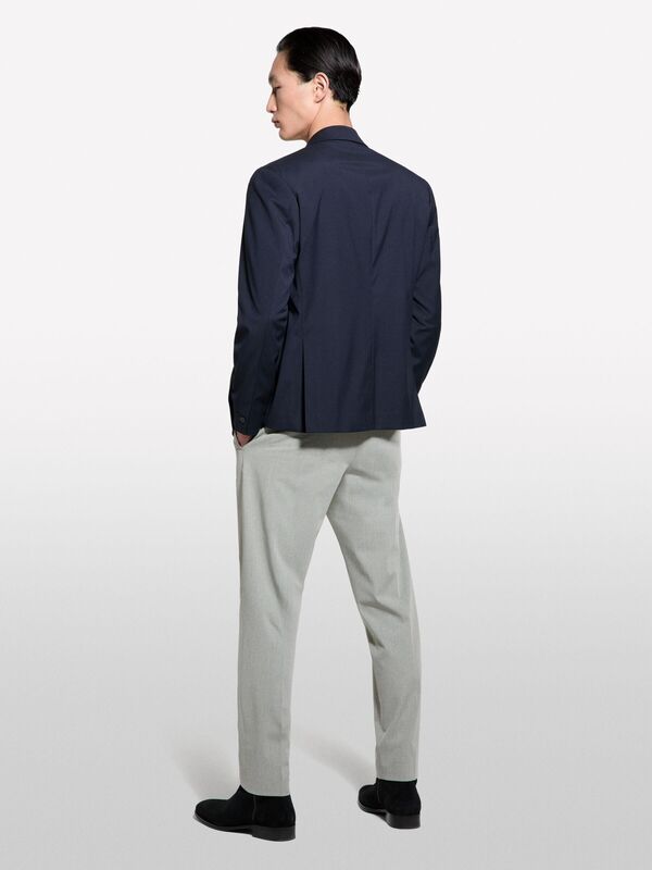 Viskoz Karışımlı Kruvaze Regular Fit Blazer Ceket Erkek Bej Ceket - 325P2TBJSW028