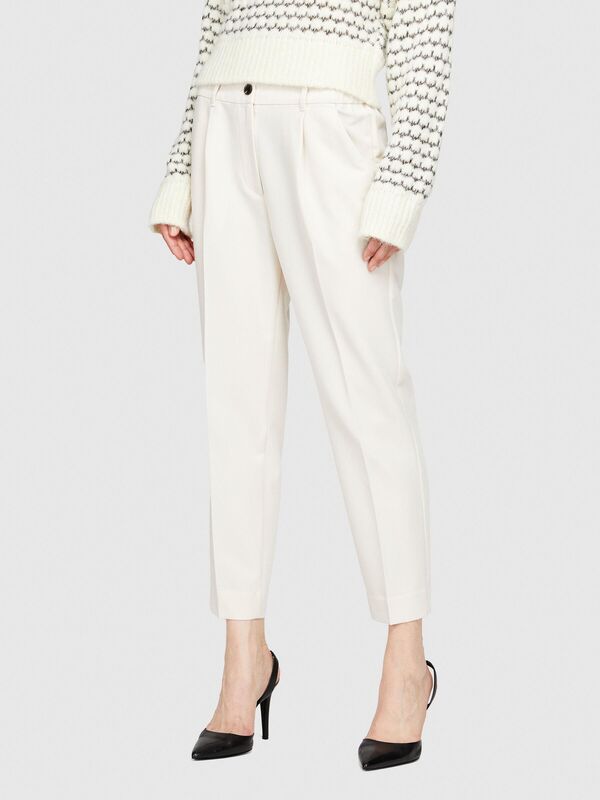 Viskoz Karışımlı Normal Bel Esnek Jogger Pantolon Kadın 0L8 Pantolon - 323A4KVXL5CM7