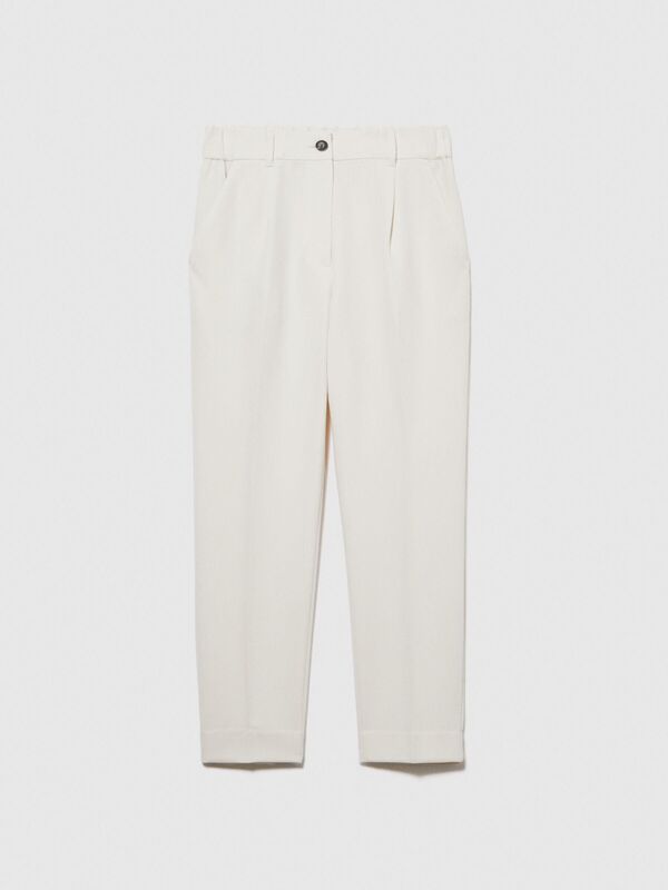 Viskoz Karışımlı Normal Bel Esnek Jogger Pantolon Kadın 0L8 Pantolon - 323A4KVXL5CM7