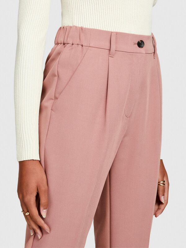 Viskoz Karışımlı Normal Bel Esnek Jogger Pantolon Kadın Kahverengi Pantolon - 323A4KVXL5CM7