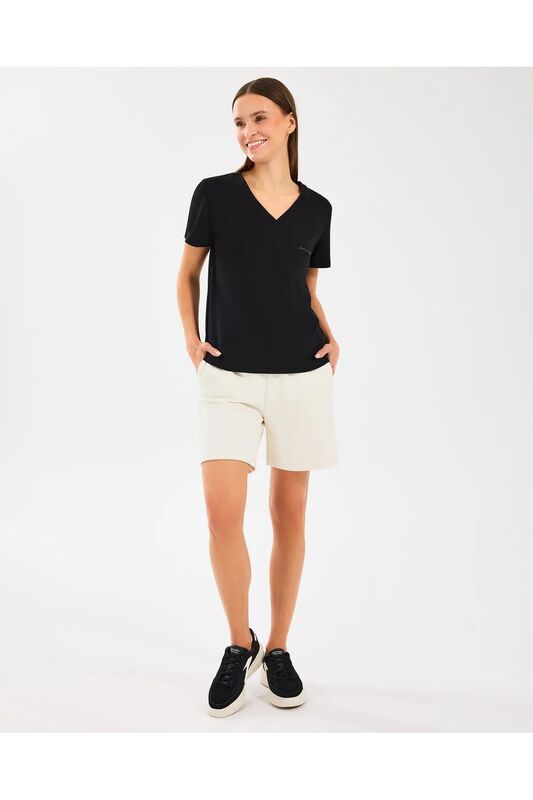 W Essential 5 Inch Sweatshort Kadın Beyaz Şort - S2510035