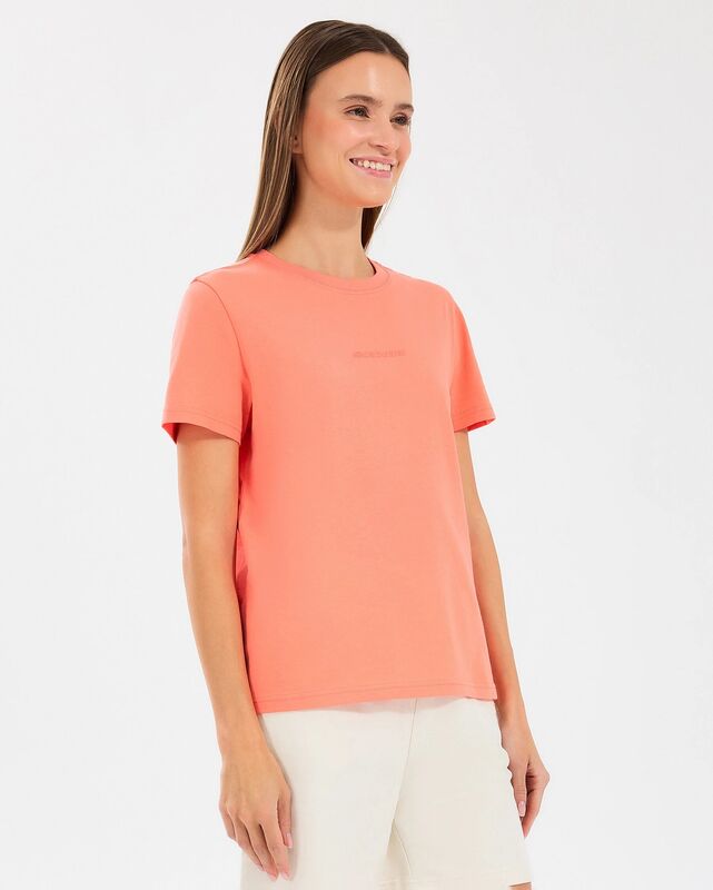 W Essential Crewneck T-Shirt Kadın Pembe T-Shirt - S2510029