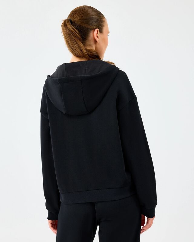 W Essential Full Zip Sweatshirt Kadın Siyah Sweatshirt - S2610016