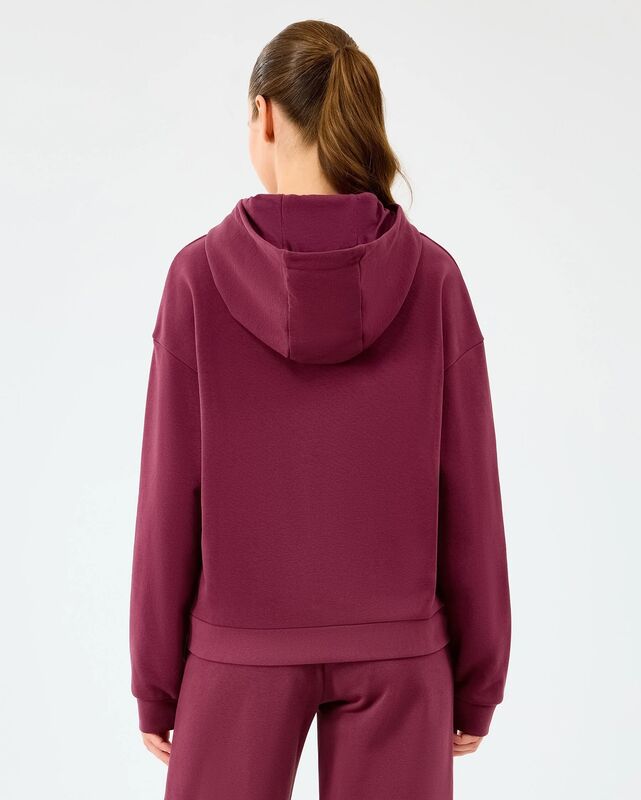W Essential Hoodie Sweatshirt Kadın Bordo Sweatshirt - S2610013