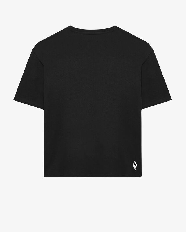 W Graphic Tee Heavy Weight Oversize T-Shirt Kadın Siyah T-Shirt - SKS242141