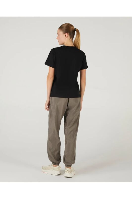 W Graphic Tee Light Weight Regular T-Shirt Kadın Siyah T-Shirt - SKS242166