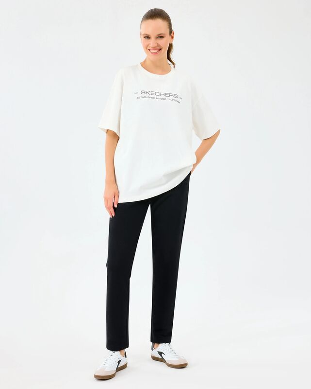 W Heavy Fabric T-Shirt Kadın Beyaz T-Shirt - S2520182