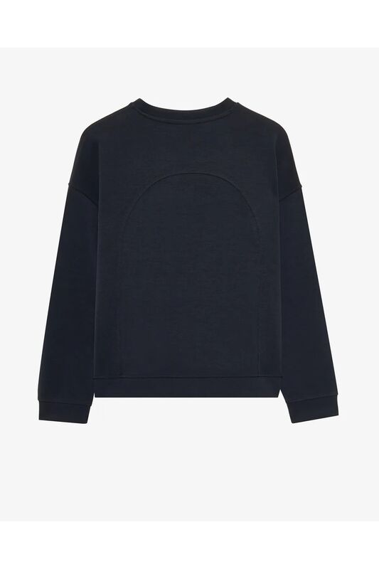 W Lounge Loose Crew Neck Sweatshirt Kadın Siyah Sweatshirt - S2510052