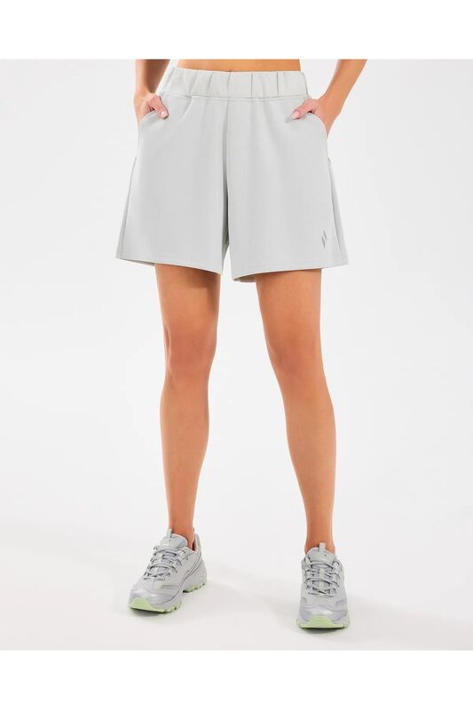 W Lounge Regular 5 Inch Sweatshort Kadın Gri Şort - S2510059