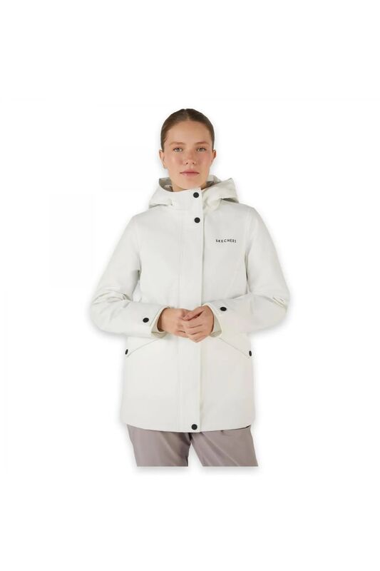 W Outerwear Padded Jacket Kadın Beyaz Ceket - SKS242041