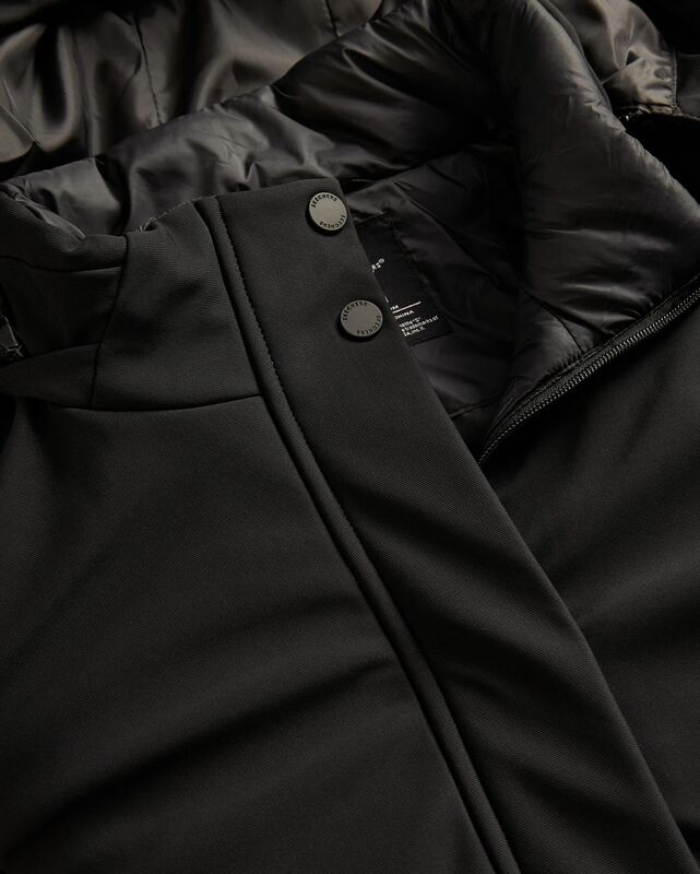 W Outerwear Padded Jacket Kadın Siyah Ceket - SKS242032