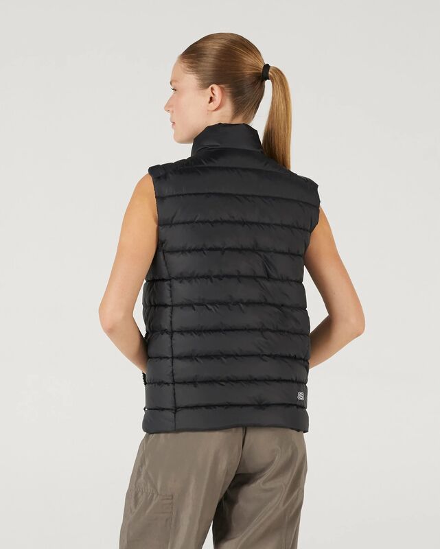 W Outerwear Padded Vest Kadın Siyah Yelek - SKS242319