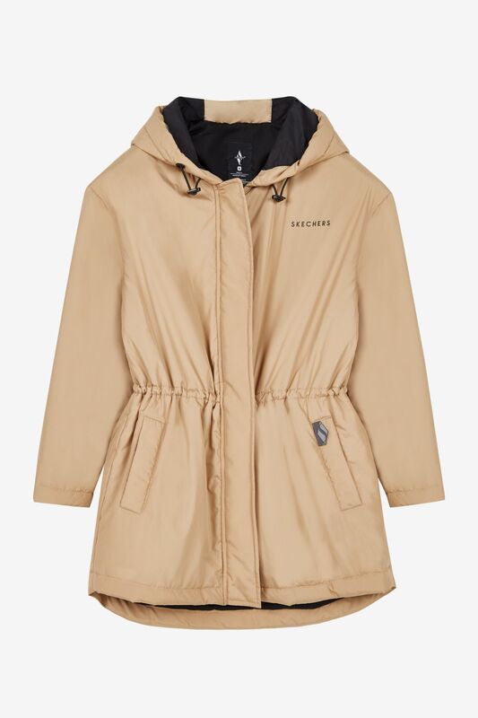 Skechers - W Outerwear Semi Padded Parka Jacket Kadın Kahverengi Mont - S222034