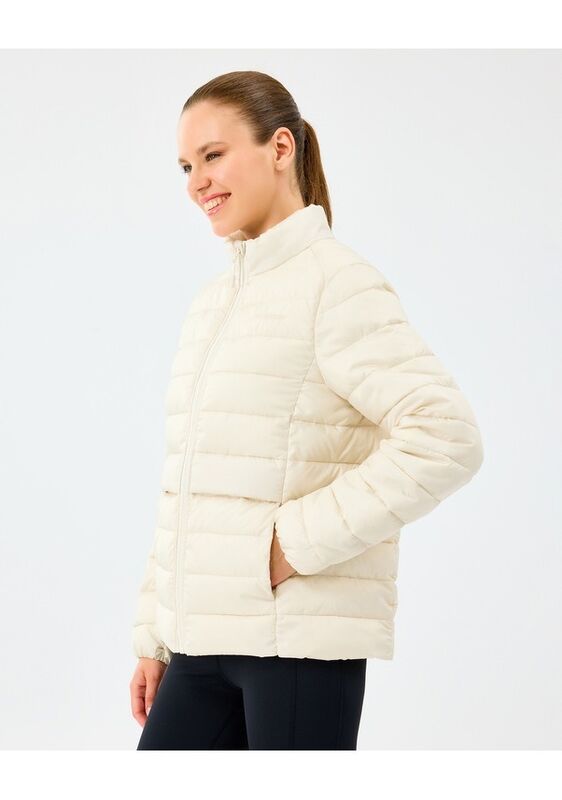 W Padded Jacket Kadın Bej Mont - S242063