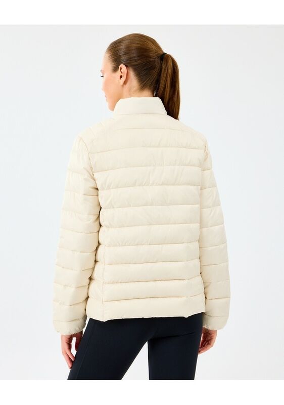 W Padded Jacket Kadın Bej Mont - S242063