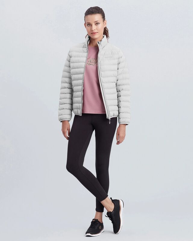 Skechers - W Turtle Neck ESSential Jacket Kadın Beyaz Mont - S212273