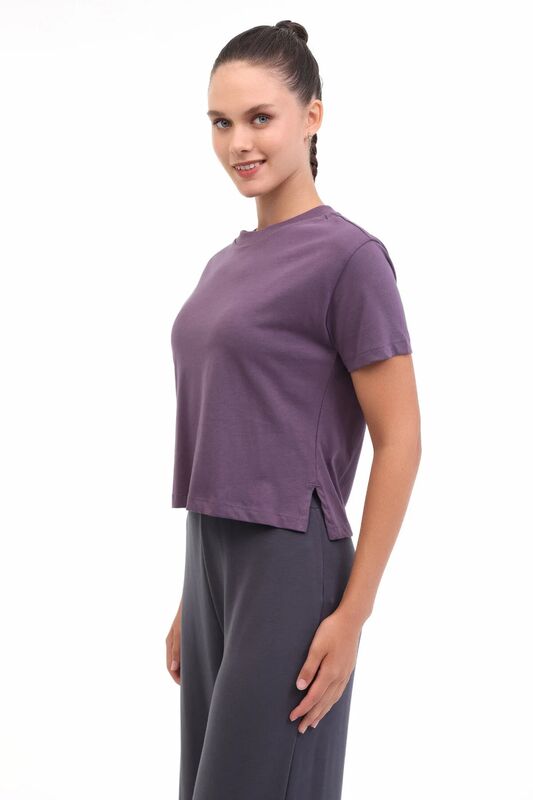 Lumberjack - WB 11ASYA-T 5PR Kadın Mor T-Shirt - 102032887