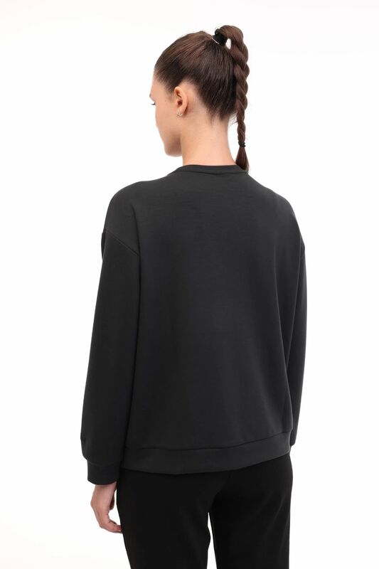 WB 16ALICE-C CK97 5PR Kadın Koyu Gri Sweatshirt - 102025802