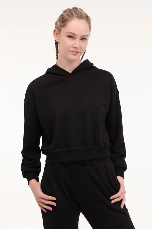 Lumberjack - WB 17AMMY-K 5PR Kadın Siyah Sweatshirt - 102027306