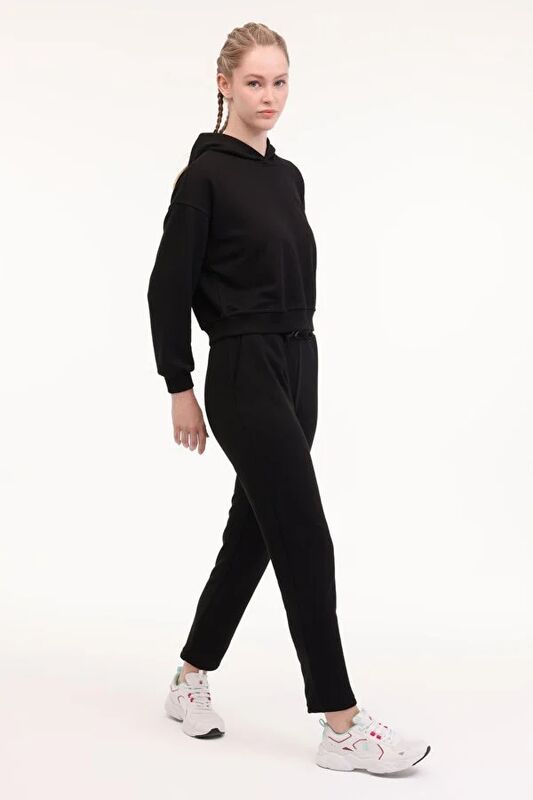 WB 22ADEN-P 5PR Kadın Siyah Eşofman Altı - 102025684