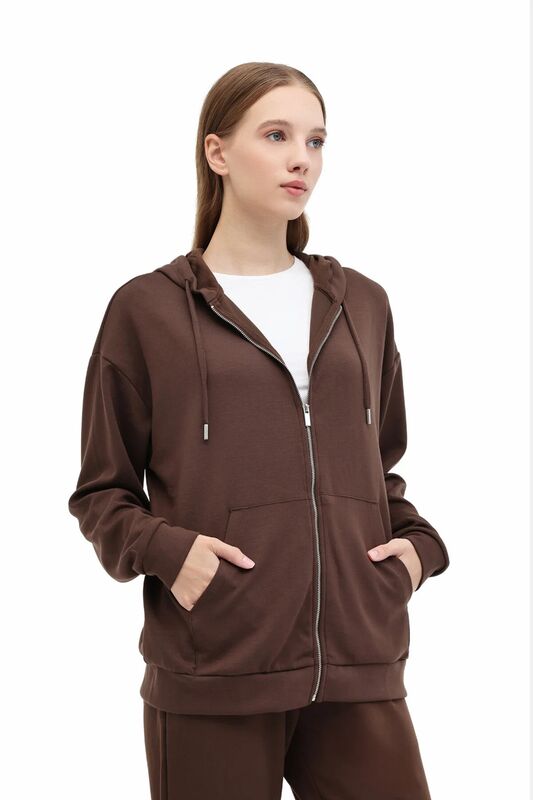 Lumberjack - WB CARLA-H GINSEN 5PR Kadın Kahverengi Sweatshirt - 102031375